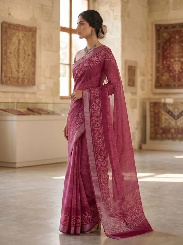 Magenta_Art_Silk_Cotton_Saree_with_Silver_Zari_Border_&_Digital_Print