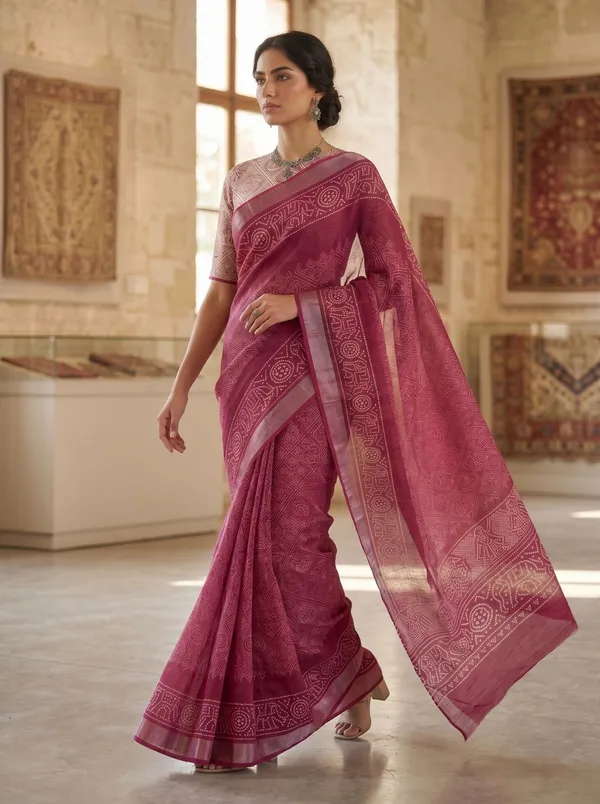 Magenta_Art_Silk_Cotton_Saree_with_Silver_Zari_Border_&_Digital_Print