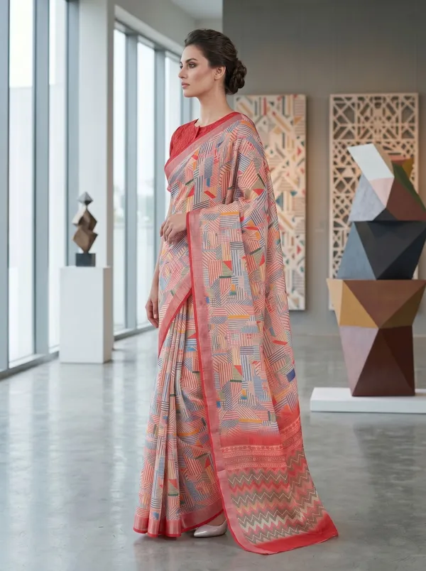 Pink_Multi_Art_Silk_Cotton_Digital_Printed_Saree_with_Silver_Zari_Border