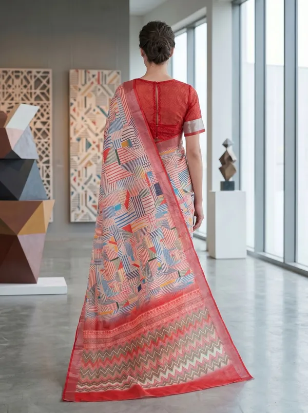 Pink_Multi_Art_Silk_Cotton_Digital_Printed_Saree_with_Silver_Zari_Border