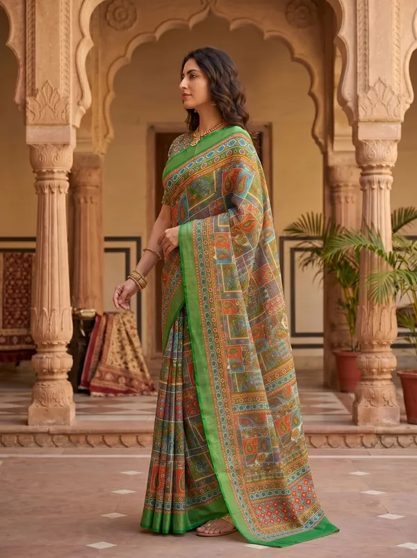 Multi_Color_Digital_Printed_Art_Silk_Cotton_Saree_with_Silver_Zari_Border
