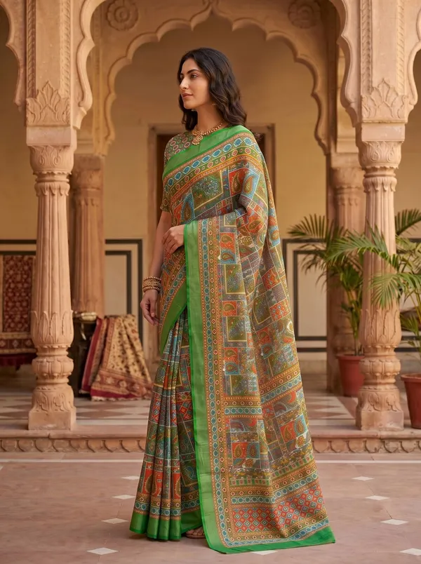 Multi_Color_Digital_Printed_Art_Silk_Cotton_Saree_with_Silver_Zari_Border