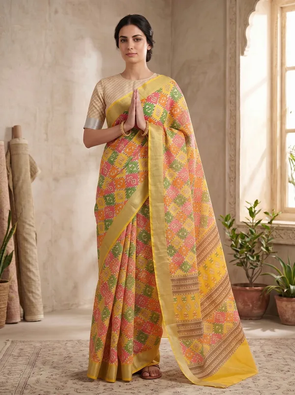 Yellow_Art_Silk_Cotton_Digital_Printed_Saree_with_Zari_Border