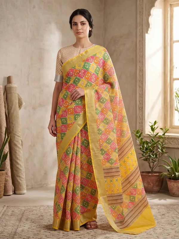Yellow_Art_Silk_Cotton_Digital_Printed_Saree_with_Zari_Border
