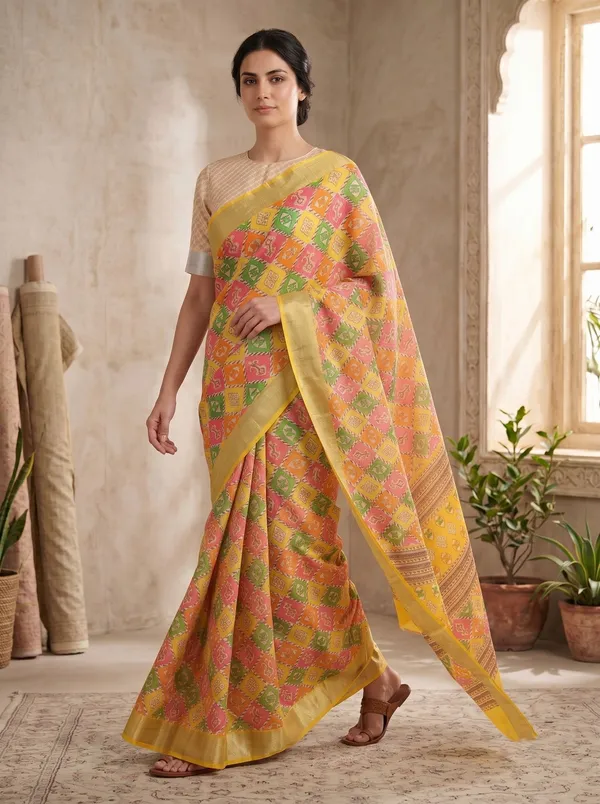 Yellow_Art_Silk_Cotton_Digital_Printed_Saree_with_Zari_Border