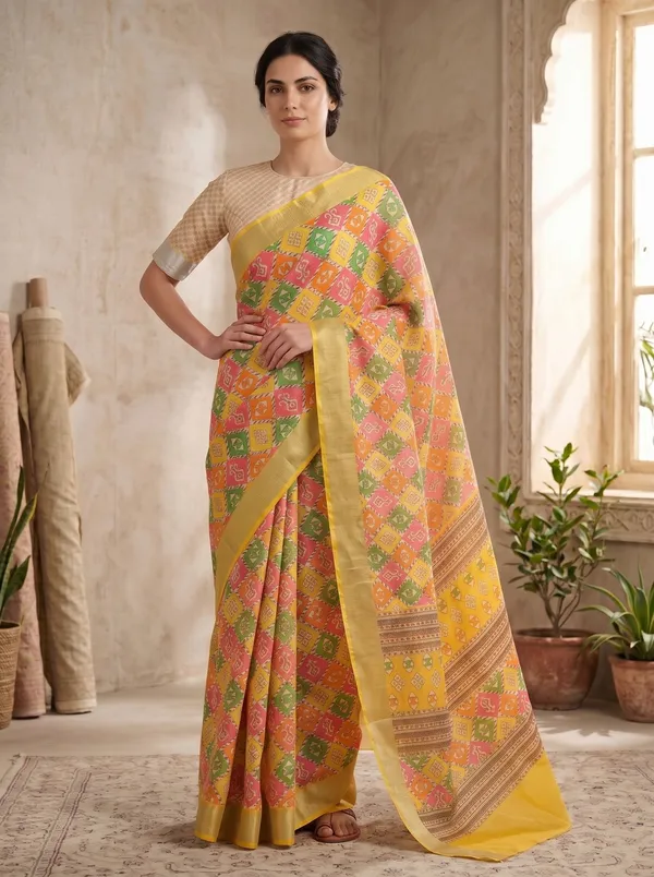Yellow_Art_Silk_Cotton_Digital_Printed_Saree_with_Zari_Border