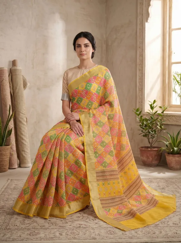 Yellow_Art_Silk_Cotton_Digital_Printed_Saree_with_Zari_Border