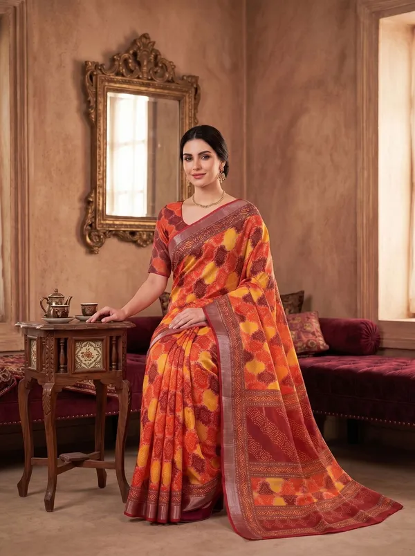 Multi-Color_Digital_Printed_Art_Silk_Cotton_Saree_with_Silver_Zari_Border