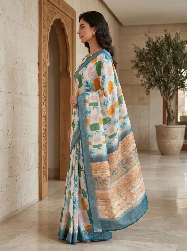 Multi_Art_Silk_Cotton_Digital_Printed_Saree_with_Silver_Zari_Border