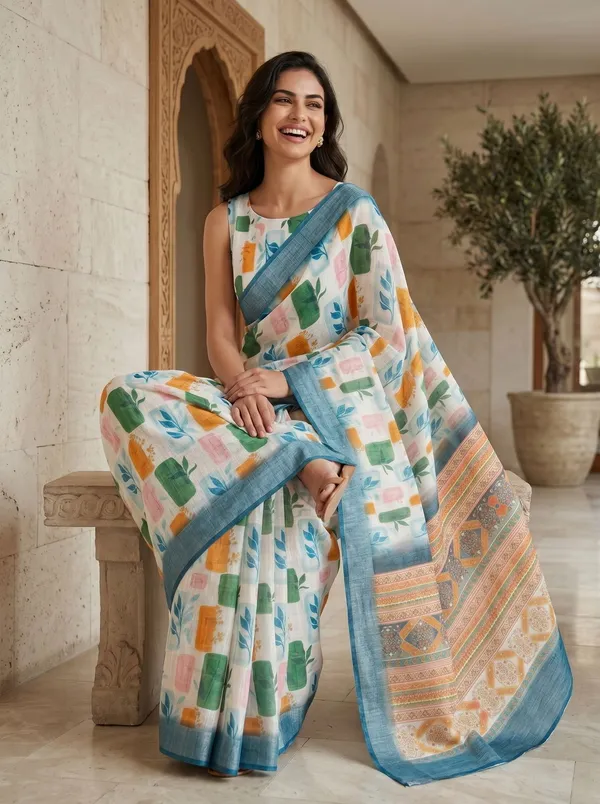 Multi_Art_Silk_Cotton_Digital_Printed_Saree_with_Silver_Zari_Border