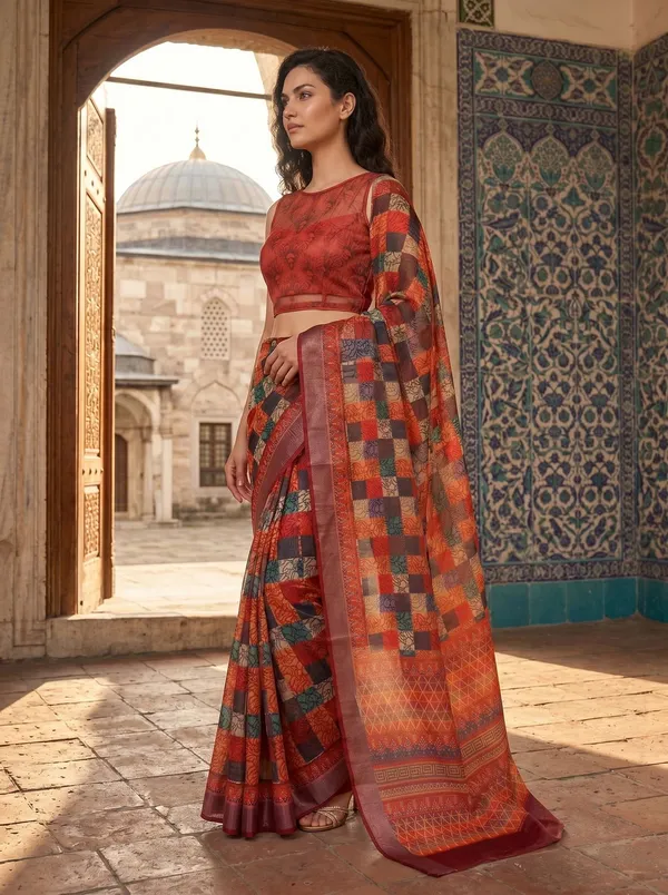 Multi-color_Art_Silk_Cotton_Digital_Printed_Saree_with_Silver_Zari_Border