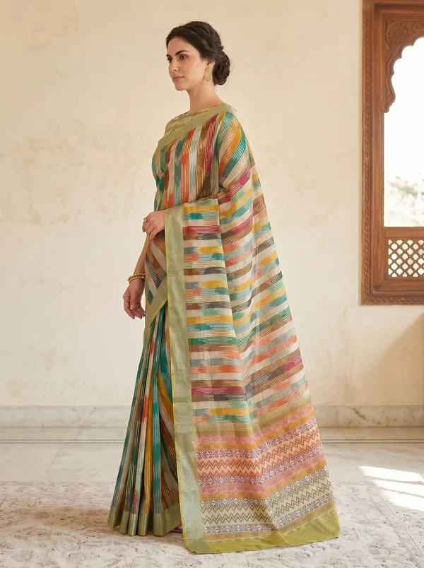 Multi_Color_Digital_Printed_Art_Silk_Cotton_Saree_with_Silver_Zari_Border