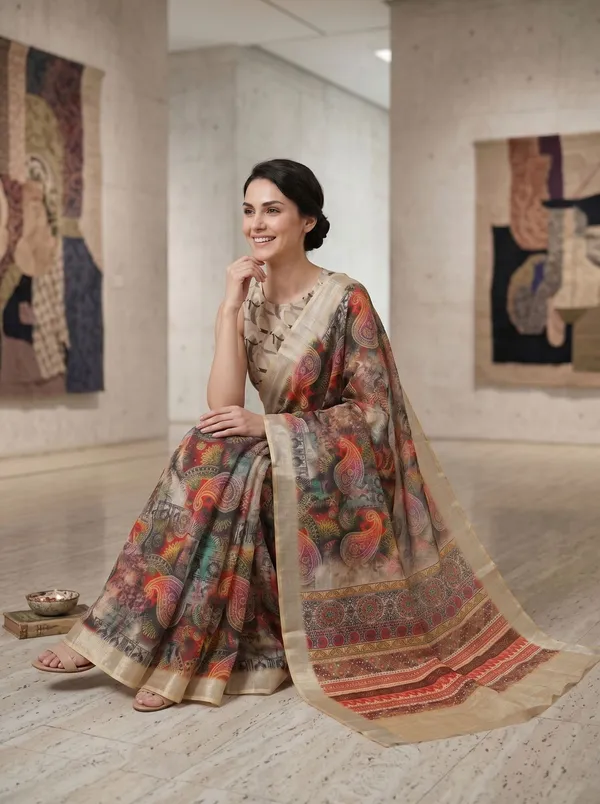 Multi_Color_Art_Silk_Cotton_Digital_Printed_Saree_with_Silver_Zari_Border