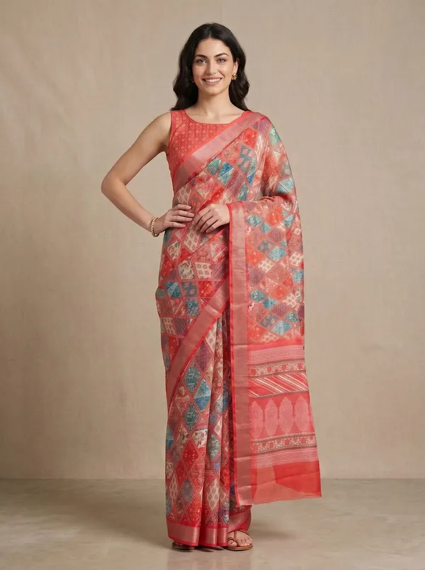 Coral_Art_Silk_Cotton_Digital_Printed_Saree_with_Silver_Zari_Border