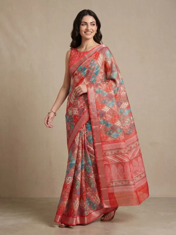 Coral_Art_Silk_Cotton_Digital_Printed_Saree_with_Silver_Zari_Border