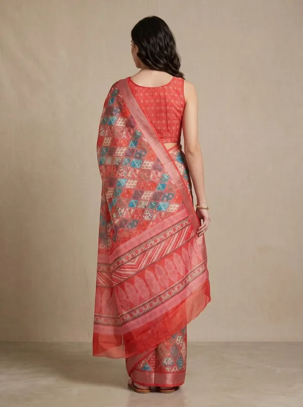 Coral_Art_Silk_Cotton_Digital_Printed_Saree_with_Silver_Zari_Border