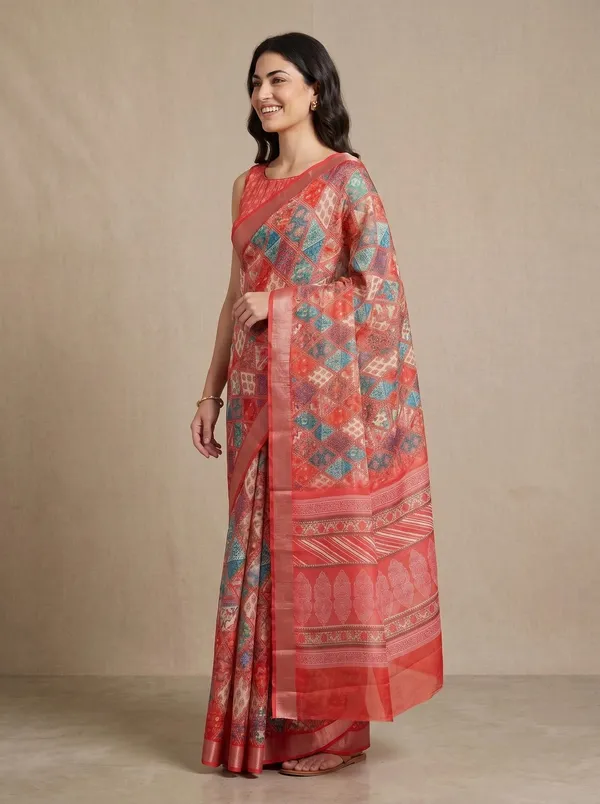 Coral_Art_Silk_Cotton_Digital_Printed_Saree_with_Silver_Zari_Border