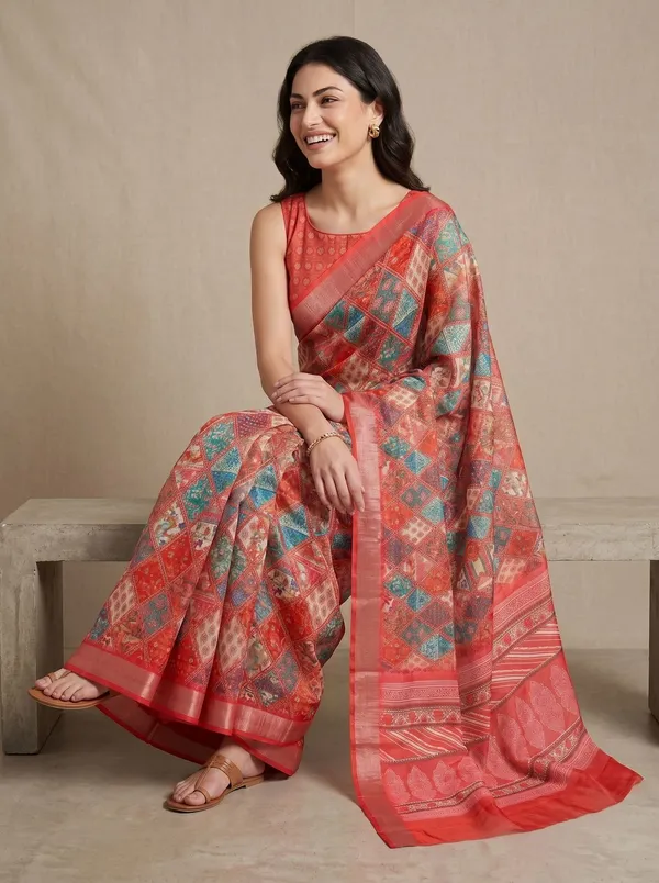 Coral_Art_Silk_Cotton_Digital_Printed_Saree_with_Silver_Zari_Border