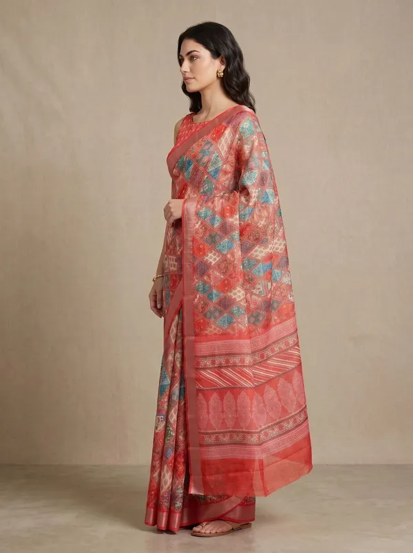 Coral_Art_Silk_Cotton_Digital_Printed_Saree_with_Silver_Zari_Border