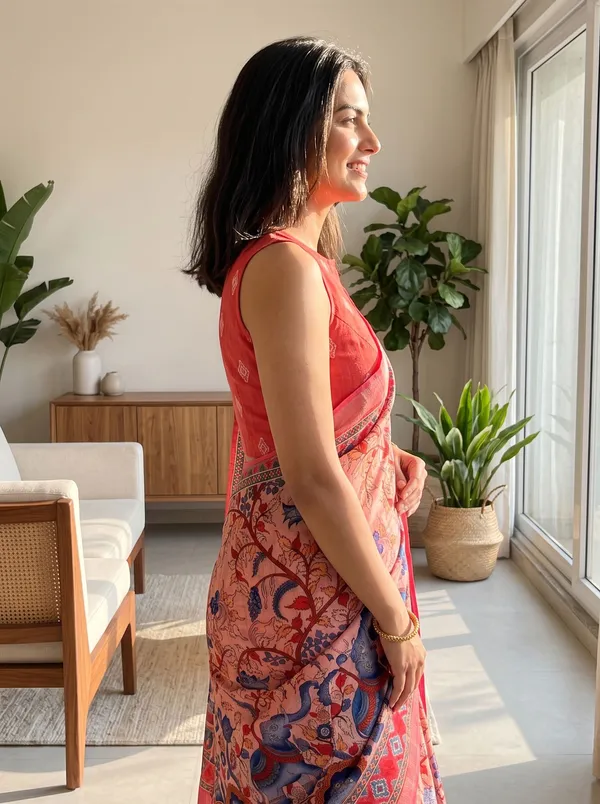 Pink_Digital_Print_Art_Silk_Cotton_Saree_|_Elephant_&_Floral_Print