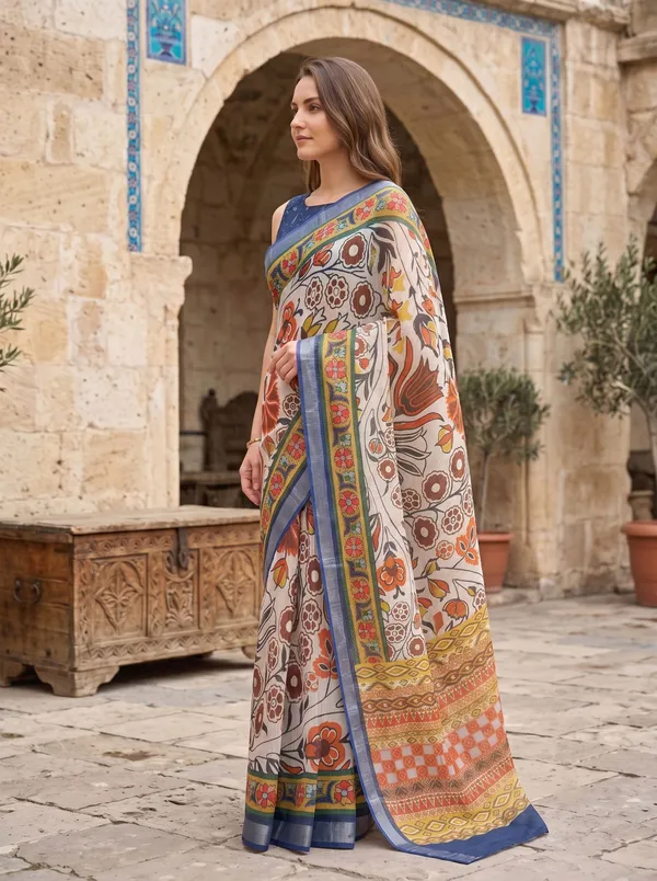 Art_Silk_Cotton_Digital_Print_Saree_with_Multi_Floral_&_Geometric_Patterns