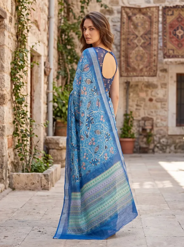 Blue_Art_Silk_Cotton_Digital_Print_Saree_with_Floral_Design_&_Silver_Zari_Border