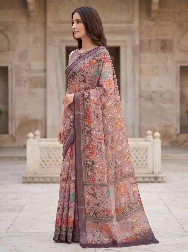 Mauve_Art_Silk_Digital_Floral_Saree_with_Silver_Zari_Border_&_Printed_Blouse