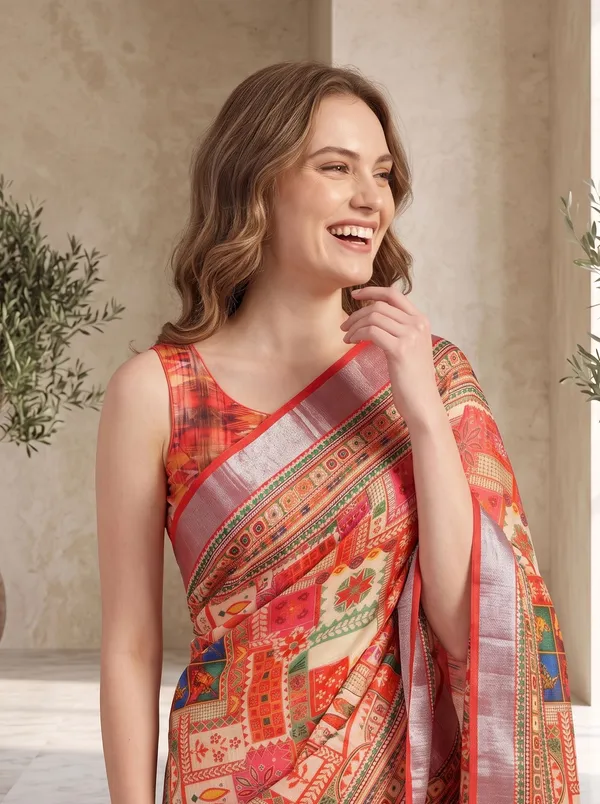 Multi_Digital_Print_Art_Silk_Cotton_Saree_with_Red_Silver_Zari_Border