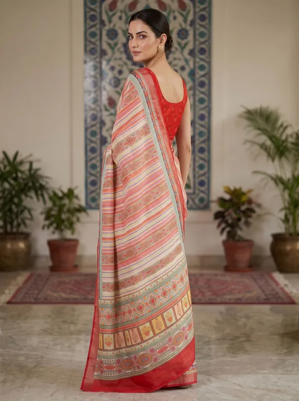 Multi-Color_Art_Silk_Cotton_Digital_Print_Saree_with_Red_&_Silver_Zari_Border