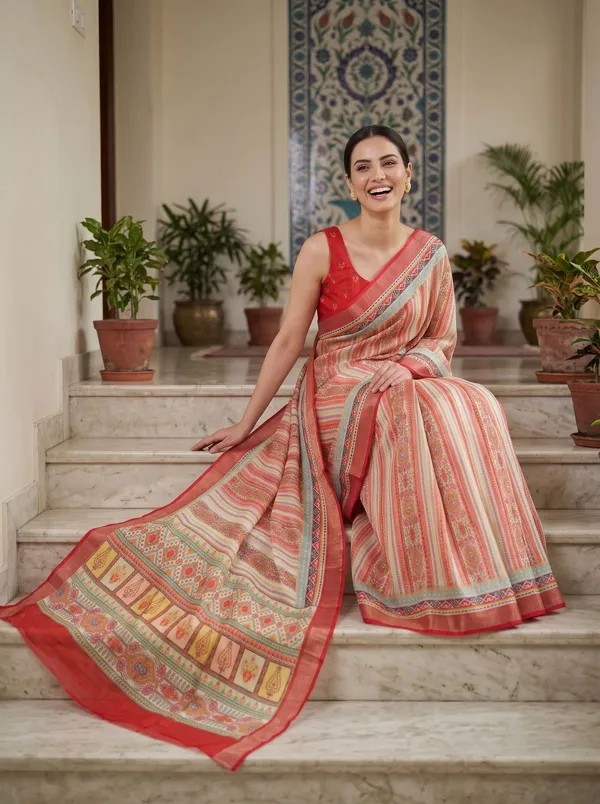 Multi-Color_Art_Silk_Cotton_Digital_Print_Saree_with_Red_&_Silver_Zari_Border