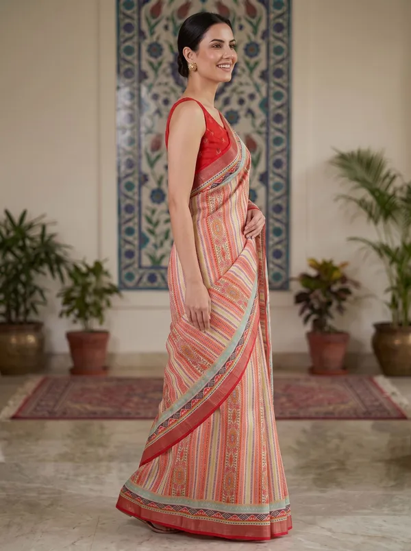 Multi-Color_Art_Silk_Cotton_Digital_Print_Saree_with_Red_&_Silver_Zari_Border