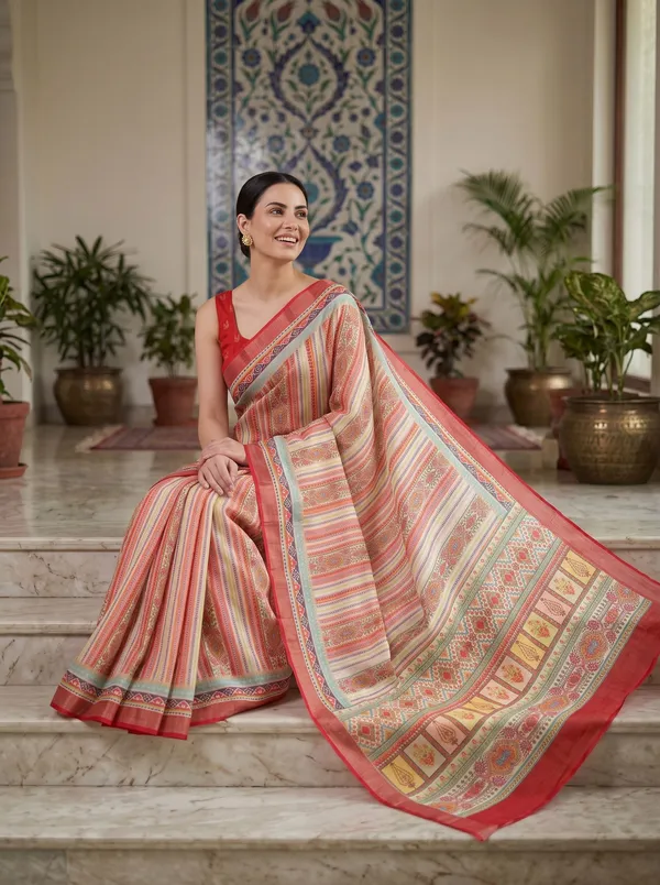 Multi-Color_Art_Silk_Cotton_Digital_Print_Saree_with_Red_&_Silver_Zari_Border
