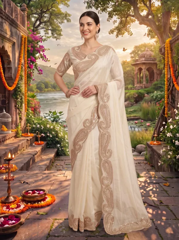 Rust_Orange_Georgette_Silk_Saree_with_Zari_&_Sequence_Embroidery