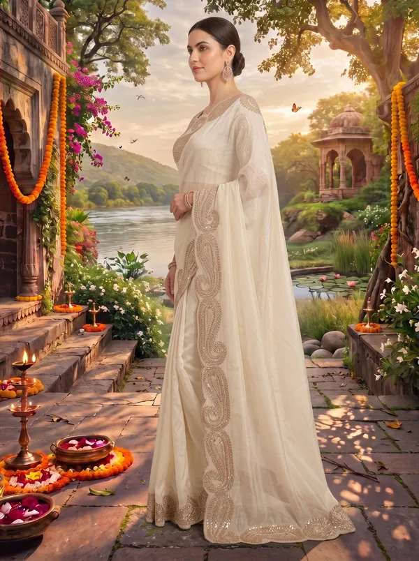 Rust_Orange_Georgette_Silk_Saree_with_Zari_&_Sequence_Embroidery