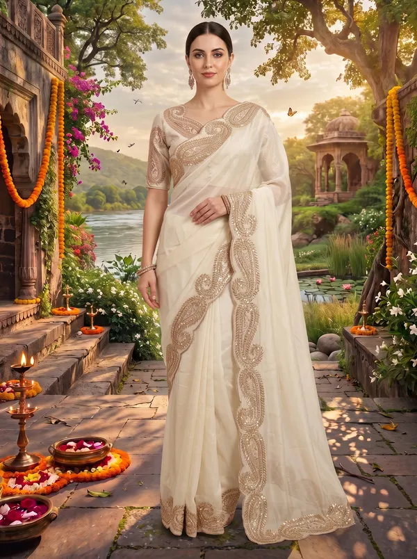Rust_Orange_Georgette_Silk_Saree_with_Zari_&_Sequence_Embroidery