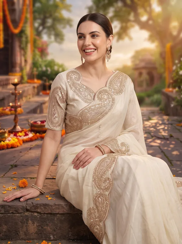 Rust_Orange_Georgette_Silk_Saree_with_Zari_&_Sequence_Embroidery
