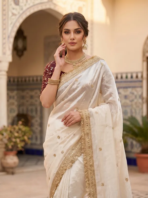 Off_White_Tissue_Satin_Silk_Saree_with_Zari,_Sequence_&_Fringe_Lace