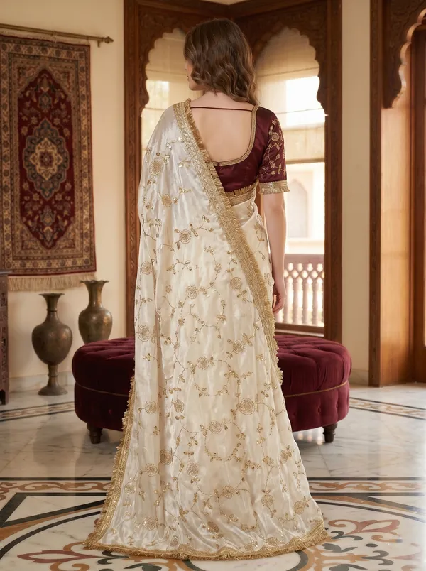 Off_White_Tissue_Satin_Silk_Saree_with_Sequence,_Bead_Work_&_Fringe_Lace