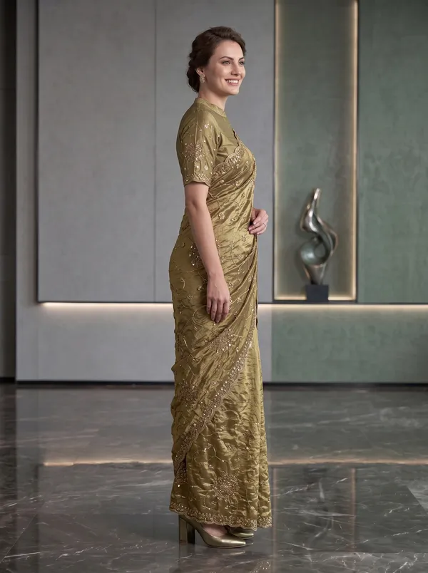 Georgette_Satin_Embroidered_Saree_with_Zari,_Sequence_and_Beads_Work