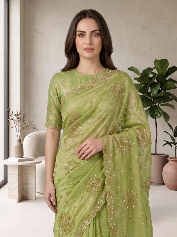 Georgette_Satin_Embroidered_Saree_with_Zari,_Sequence_and_Beads_Work