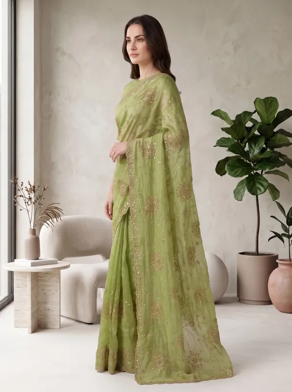 Georgette_Satin_Embroidered_Saree_with_Zari,_Sequence_and_Beads_Work