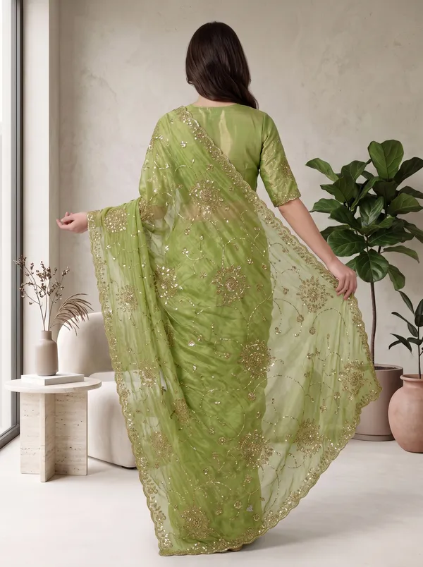 Georgette_Satin_Embroidered_Saree_with_Zari,_Sequence_and_Beads_Work