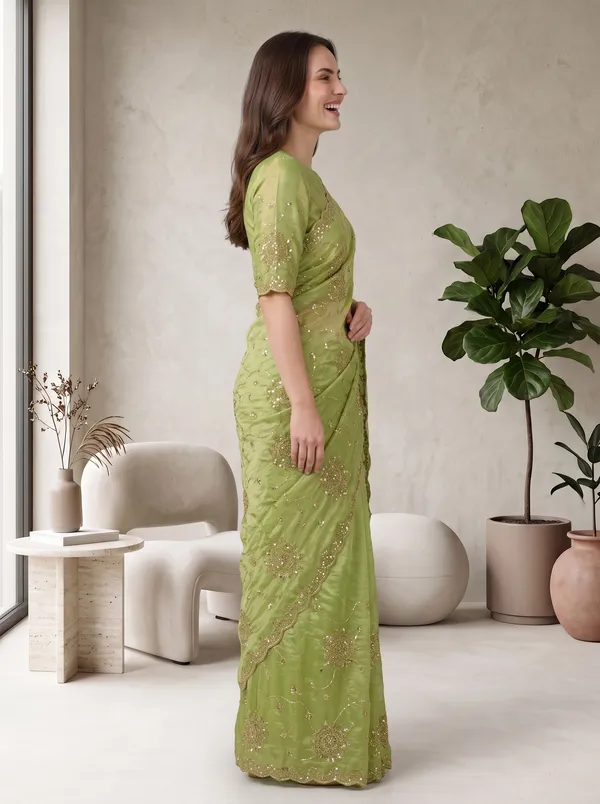 Georgette_Satin_Embroidered_Saree_with_Zari,_Sequence_and_Beads_Work