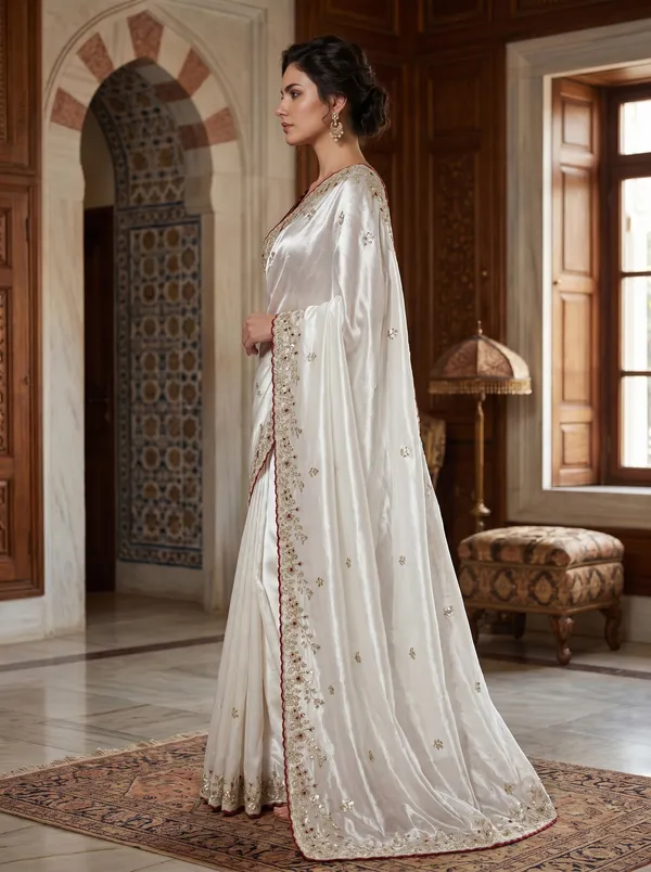Off_White_Satin_Tissue_Silk_Saree_with_Embroidery_Ready_to_Wear_Blouse