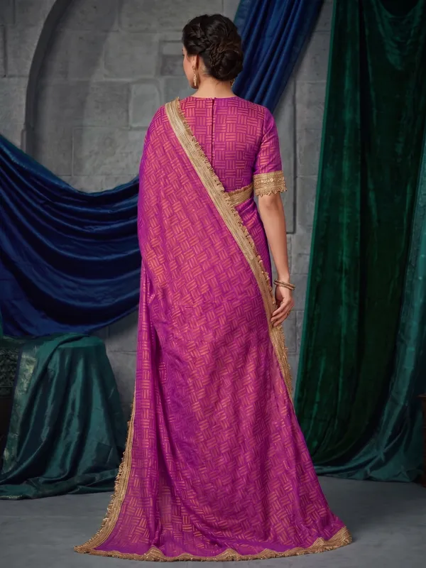 Purple_Jacquard_Satin_Tissue_Silk_Saree_with_Kiran_Fringed_Border