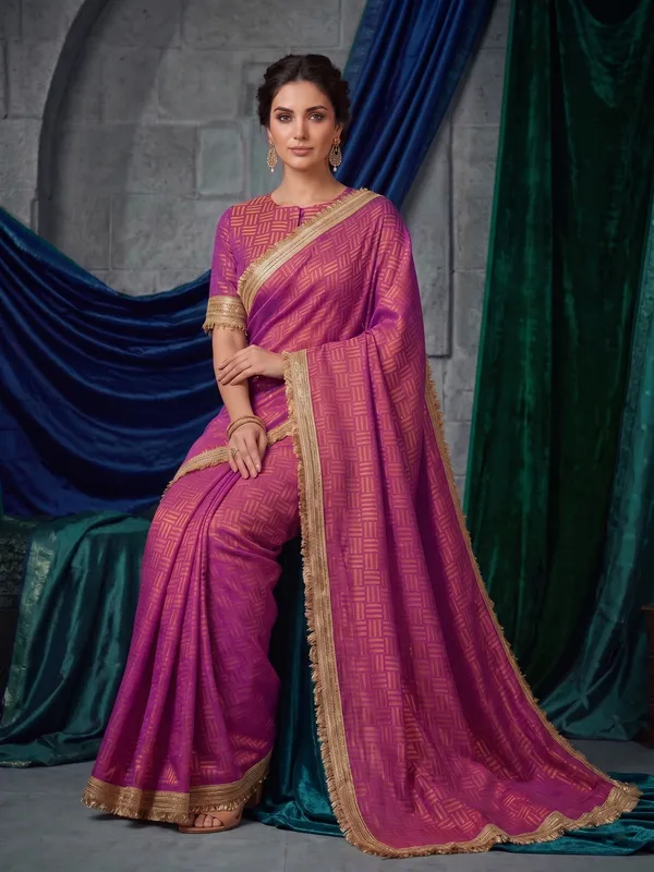 Purple_Jacquard_Satin_Tissue_Silk_Saree_with_Kiran_Fringed_Border