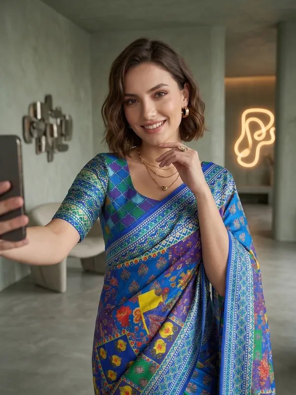 Multicolor_Digital_Printed_Chinon_Saree_with_Glass_Beads_Tassels