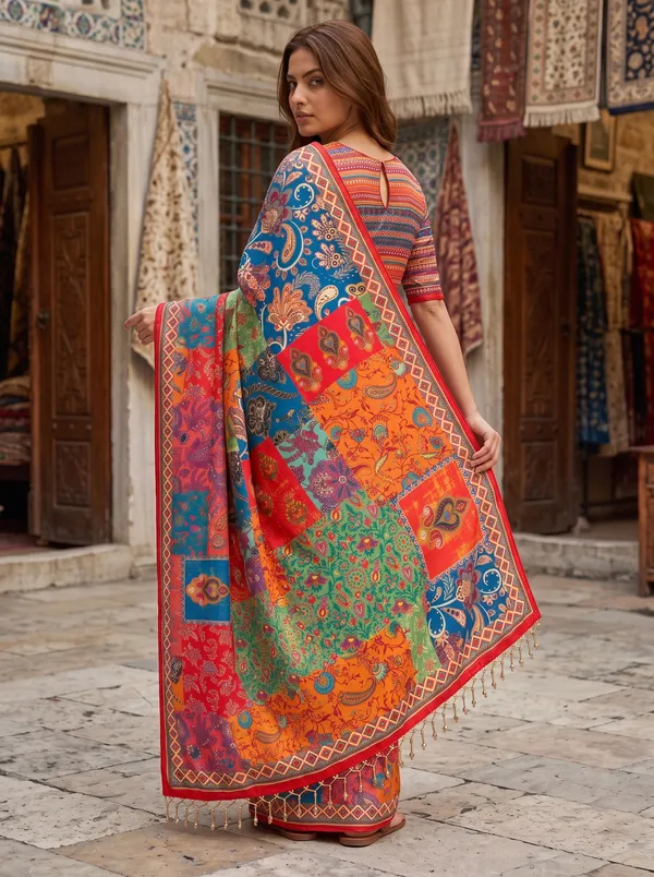 Women's_Multi_Digital_Printed_Chinon_Saree_with_Glass_Bead_Tassels