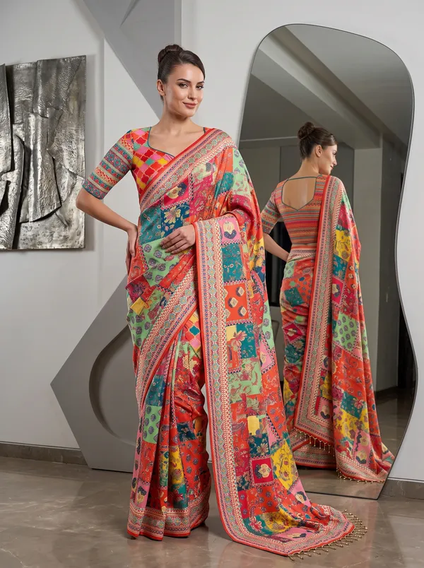 Women's_Chinon_Digital_Printed_Saree_with_Real_Glass_Beads_Tassels