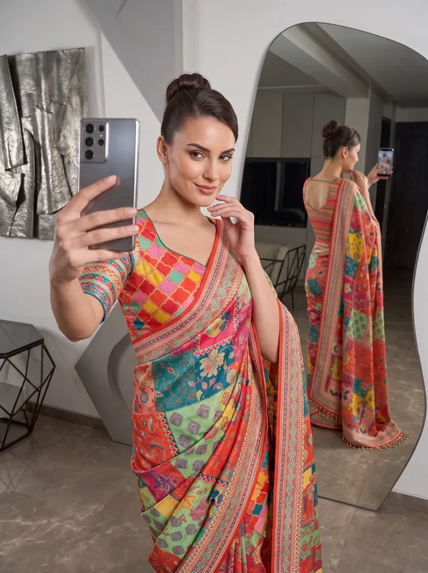 Women's_Chinon_Digital_Printed_Saree_with_Real_Glass_Beads_Tassels
